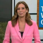 Stephanie Abrams’ pink blazer on CBS Mornings