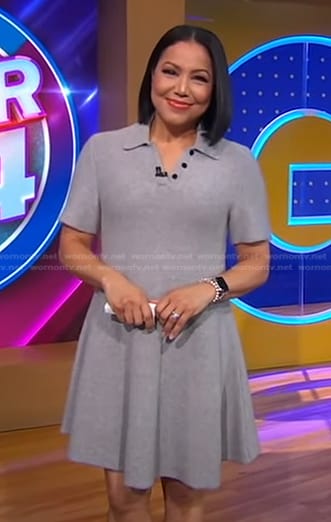 Stephanie’s grey polo dress on Good Morning America