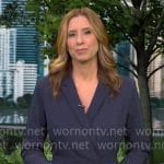 Stephanie Abrams’ navy jumpsuit on CBS Mornings