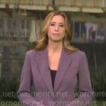 Stephanie Abrams’ purple suit on CBS Mornings