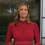 Stephanie Abrams’ pink buttoned up dress on CBS Mornings