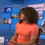 Sydney McLaughlin-Levrone’s pink knit dress on NBC News Daily