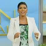 Tamron’s greenfloral print midi dress on Tamron Hall Show