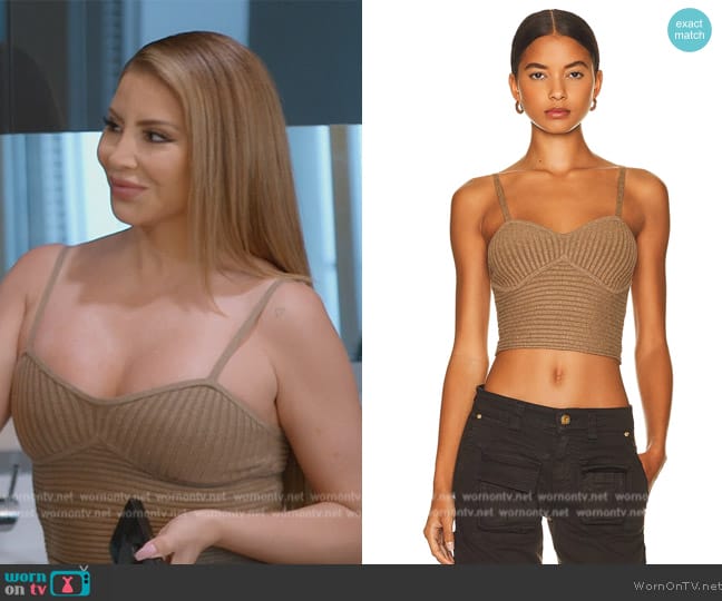 The Range Blended Knit Corset Tank worn by Larsa Pippen (Larsa Pippen) on The Real Housewives of Miami