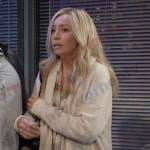 Theresa’s ribbed long cardigan on Days of our Lives