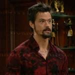 Thomas’ red rose print shirt on The Bold and the Beautiful