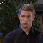 Tripp’s black plaid button down shir on Days of our Lives