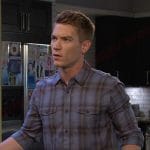 Tripp’s blue plaid shirt on Days of our Lives