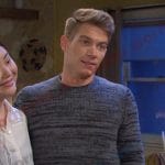 Tripp’s grey marled sweater on Days of our Lives