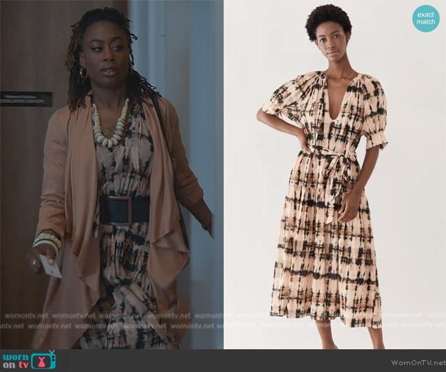 Ulla Johnson Selena Coverup Dress worn by Malika Williams (Zuri Adele) on Good Trouble