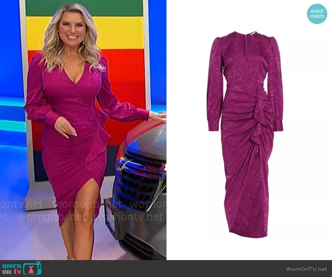 Veronica Beard Weiss Dress worn by Rachel Reynolds on The Price is Right