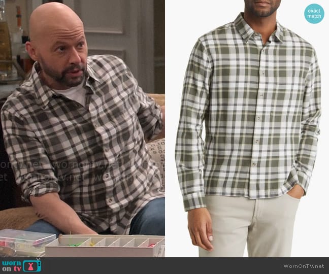 Vince Maison Shirt in Sycamore worn by Jim Kearney (Jon Cryer) on Extended Family