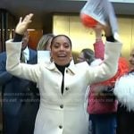Sheinelle’s white coat on Today