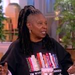 Whoopi’s banned books print sweatshirt on The View