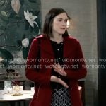 Willow’s red coat on General Hospital