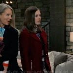 Willow’s red coat on General Hospital