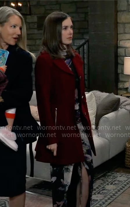 Willow's red coat on General Hospital