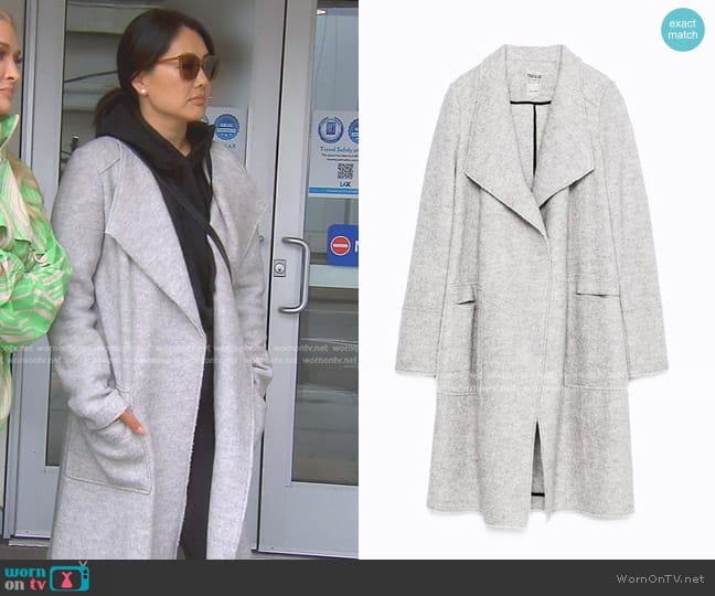 Zara Wool Coat worn by Crystal Kung Minkoff on The Real Housewives of Beverly Hills