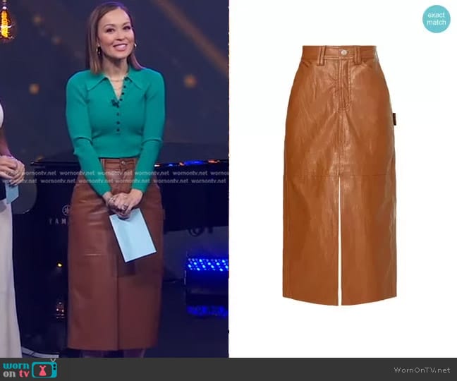 A.L.C. Alden Skirt worn by Eva Pilgrim on Good Morning America