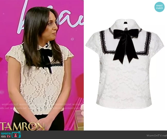 Alice + Olivia Venetta Top worn by Neda Shaolian on Tamron Hall Show