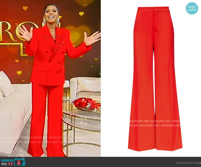 WornOnTV: Tamron’s red crystal embellished blazer and pants on Tamron ...