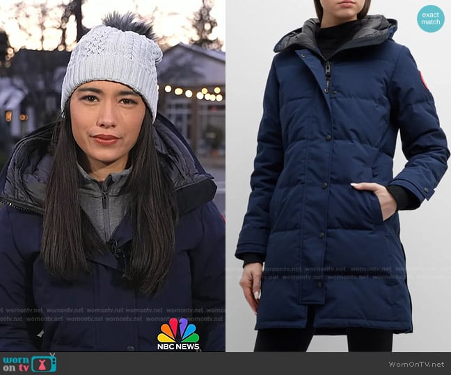 Canada Goose Shelburne Paneled Parka Coat worn by Emilie Ikeda on Today