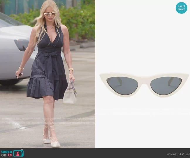 Celine Cat-eye acetate sunglasses worn by Alexia Echevarria (Alexia Echevarria) on The Real Housewives of Miami