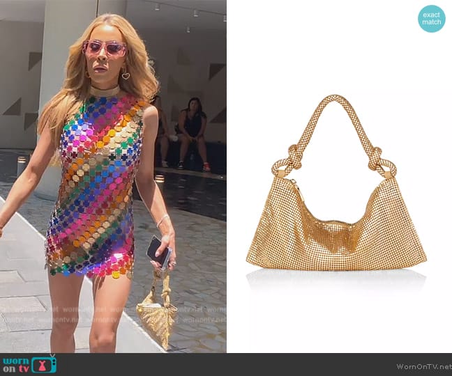  Hera Nano Chain Mesh Shoulder Bag Cult Gaia worn by Lisa Hochstein (Lisa Hochstein) on The Real Housewives of Miami