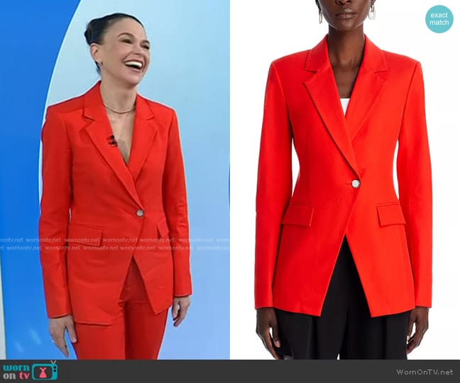 Derek Lam 10 Crosby Noah Single Breasted Jacket worn by Sutton Foster on Today