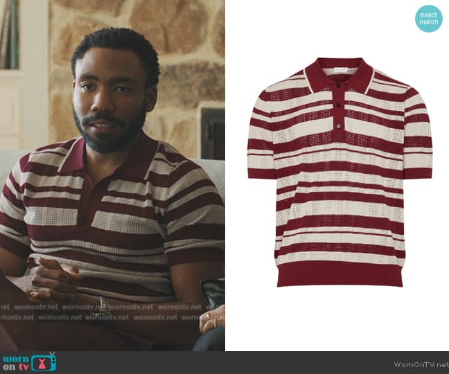 Dries Van Noten Mirko sweater worn by John Smith (Donald Glover) on Mr. & Mrs. Smith