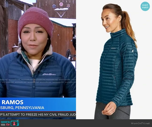 Eddie Bauer MicroTherm 2.0 Down Jacket worn by Stephanie Ramos on Good Morning America