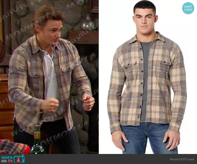 Faherty Legend Sweater Shirt worn by Johnny DiMera (Carson Boatman) on Days of our Lives