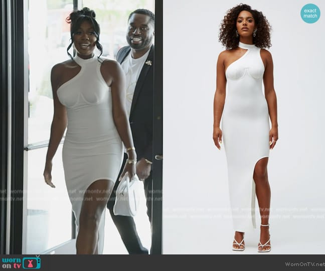 Fumi the Label Lara Dress worn by Wendy Osefo on The Real Housewives of Potomac