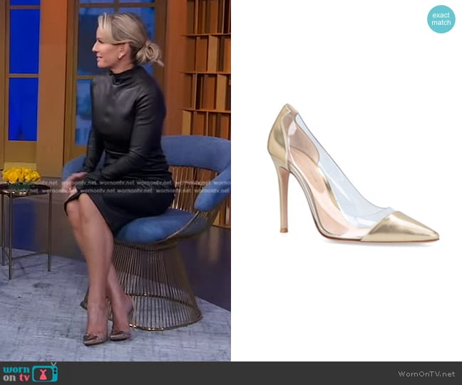 Gianvito Rossi Plexi Pumps 105 worn by Dr. Jennifer Ashton on Good Morning America