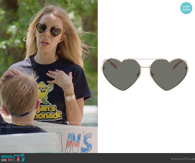 Lisa’s heart sunglasses on RHOM