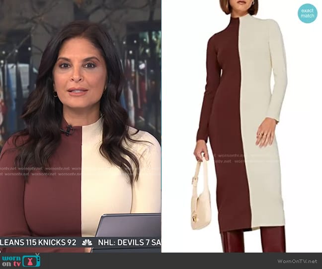 Ronny Kobo Irina Knit Dress worn by Darlene Rodriguez on Today