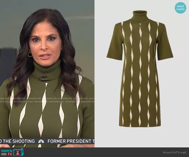 Saunders Collective Jacquard Dress worn by Darlene Rodriguez on Today