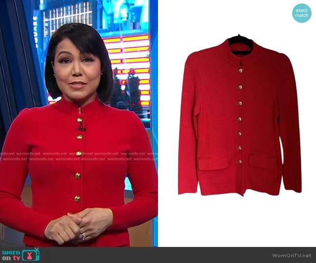 WornOnTV: Stephanie’s red cardigan jacket on Good Morning America ...