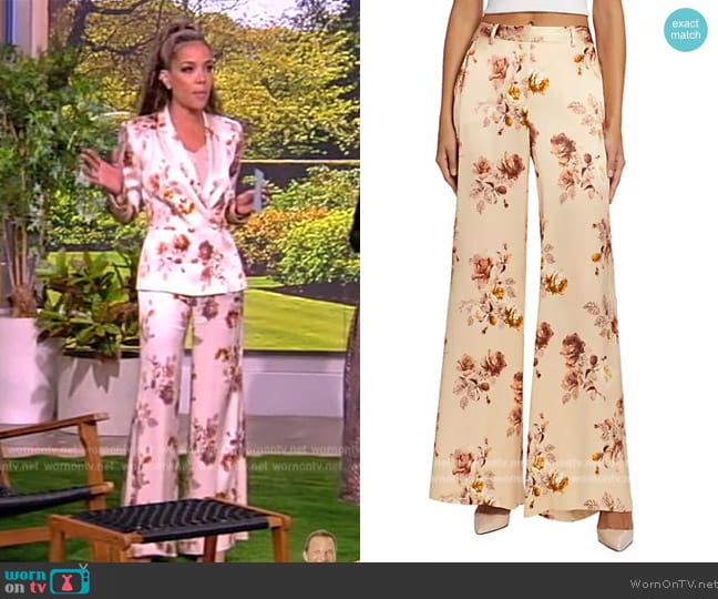 Sunny’s floral print pants on The View