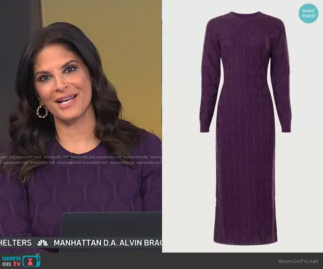 Thakoon Collective Long Sleeve Dress worn by Darlene Rodriguez on Today