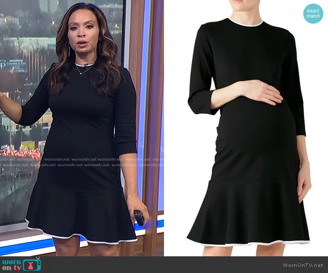 Madderson Selma Maternity Dress worn by Adelle Caballero on Today