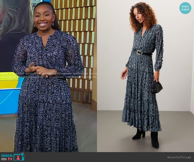 MISA Los Angeles Hadeya Dress worn by Somara Theodore on Good Morning America