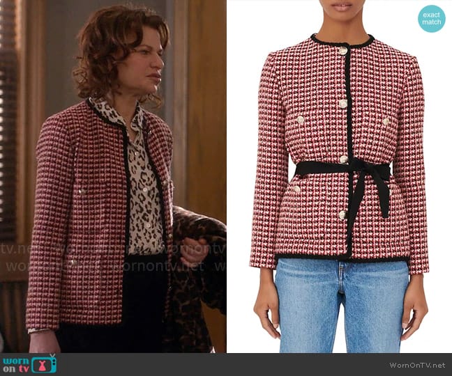 Maje Venalt Jacket worn by Belinda Tuttle (Sandra Bernhard) on So Help Me Todd