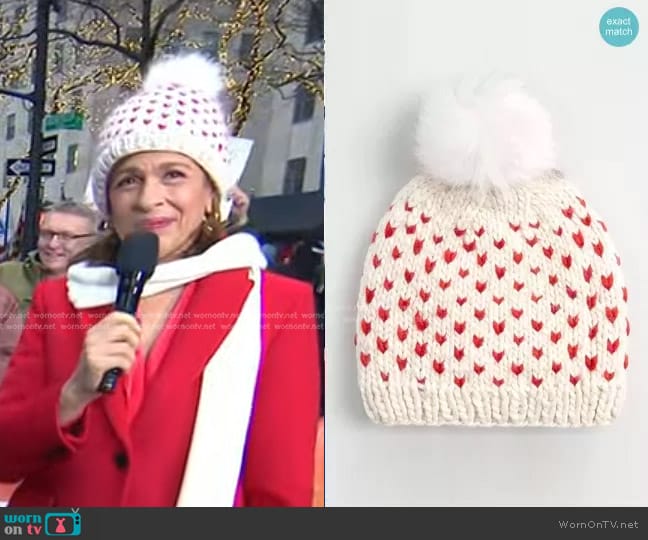 Modcloth Heart and Soul Fair Isle Pom-Pom Hat worn by Hoda Kotb on Today