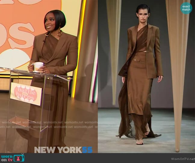 Oude Waag 2024 Spring Collection worn by Kelly Roland on The Drew Barrymore Show