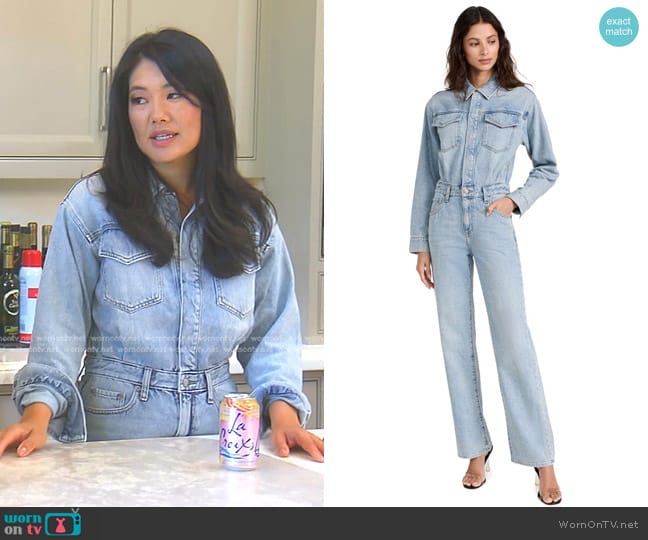 Pistola Denim Nikkie Jumpsuit worn by Crystal Kung Minkoff on The Real Housewives of Beverly Hills