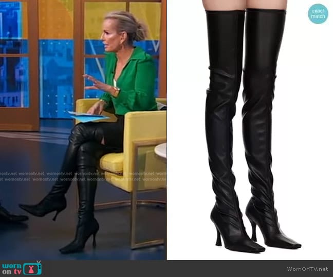 Proenza Schouler Trap Tall Boots worn by Dr. Jennifer Ashton on Good Morning America