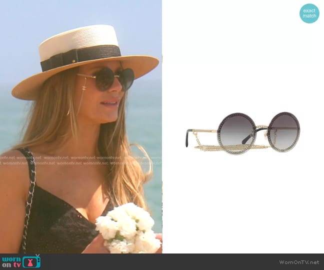 Chanel Round Sunglasses worn by Dorit Kemsley on The Real Housewives of Beverly Hills