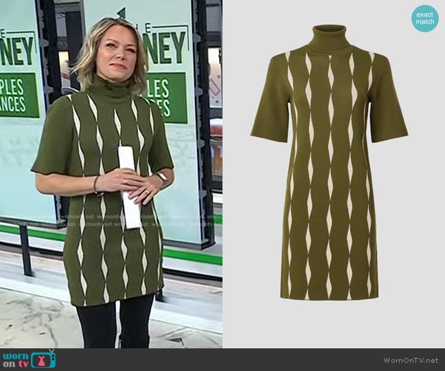 Saunders Collective Jacquard Dress worn by Dylan Dreyer on Today