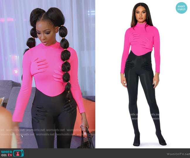 Shop Akira Hold On Long Sleeve Jumpsuit worn by Guerdy Abraira (Guerdy Abraira) on The Real Housewives of Miami